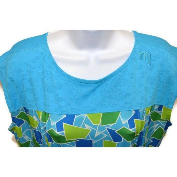 REI Novara Whittier Bike Dress Blue Mosaic Print - Picture 5 of 8